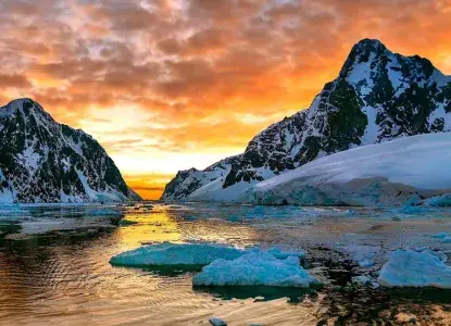 Antarctica-sunset-orange-tones.jpg Antarctic Sunset)