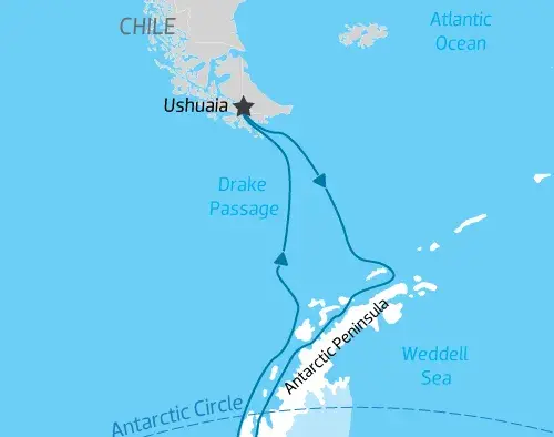 Extended Antarctic Circle Crossing | Discoverer