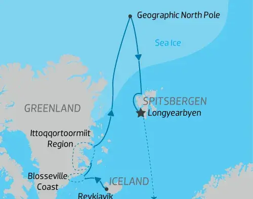 The Geographic North Pole & East Greenland 2027 | Le Commandant Charcot