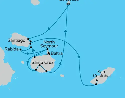 Central Galapagos Islands Cruise C - 2026 | EcoGalaxy